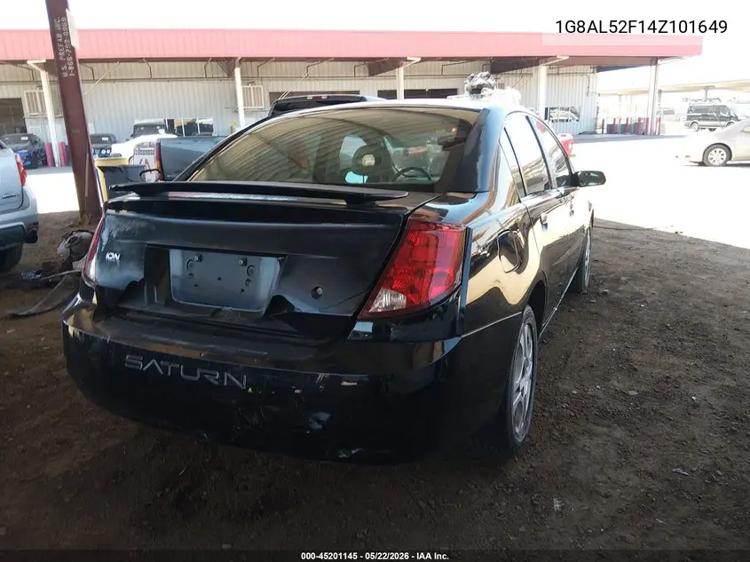 2004 Saturn Ion 3 VIN: 1G8AL52F14Z101649 Lot: 45201145