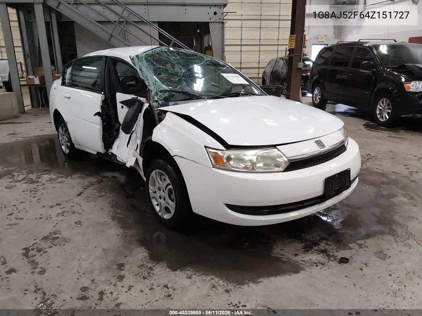 2004 Saturn Ion Ion 2 VIN: 1G8AJ52F64Z151727 Lot: 45339809