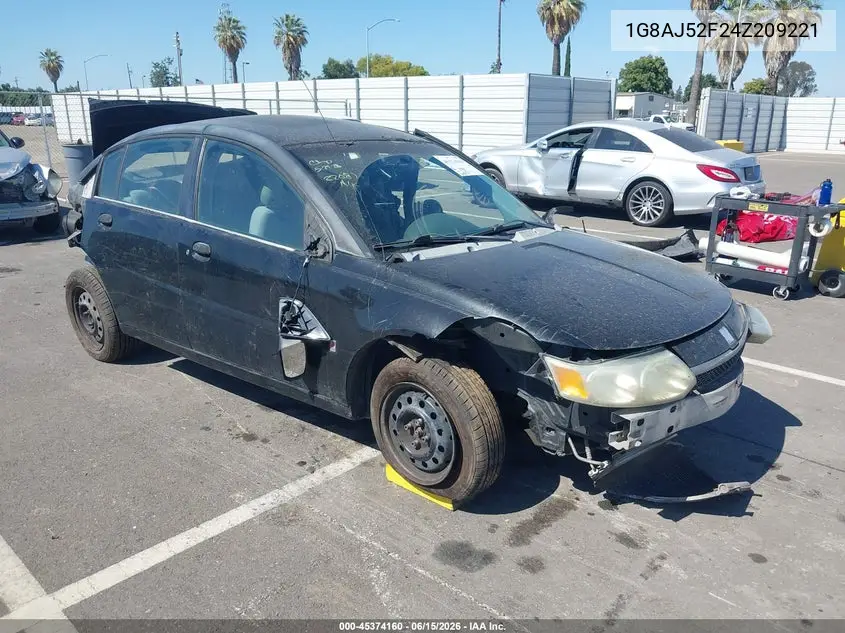 2004 Saturn Ion Ion 2 VIN: 1G8AJ52F24Z209221 Lot: 45374160