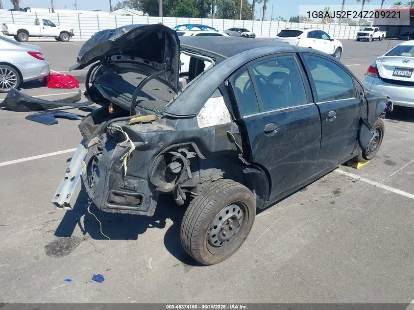 2004 Saturn Ion Ion 2 VIN: 1G8AJ52F24Z209221 Lot: 45374160