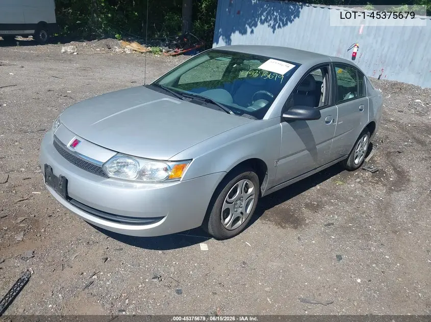 2004 Saturn Ion Level 2 VIN: 1G8AJ52F34Z205162 Lot: 45375679