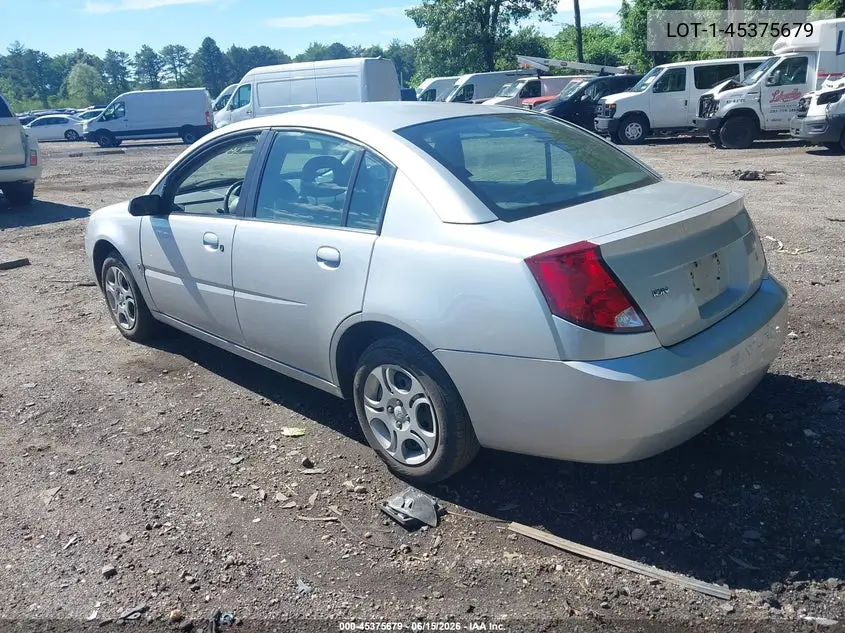 2004 Saturn Ion Level 2 VIN: 1G8AJ52F34Z205162 Lot: 45375679