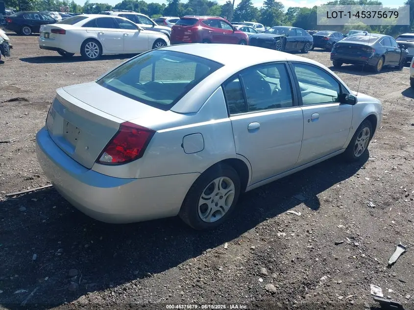 2004 Saturn Ion Level 2 VIN: 1G8AJ52F34Z205162 Lot: 45375679