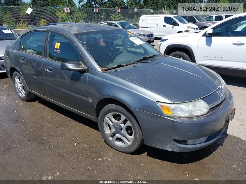 2004 Saturn Ion Ion 3 VIN: 1G8AL52F24Z192057 Lot: 45438276