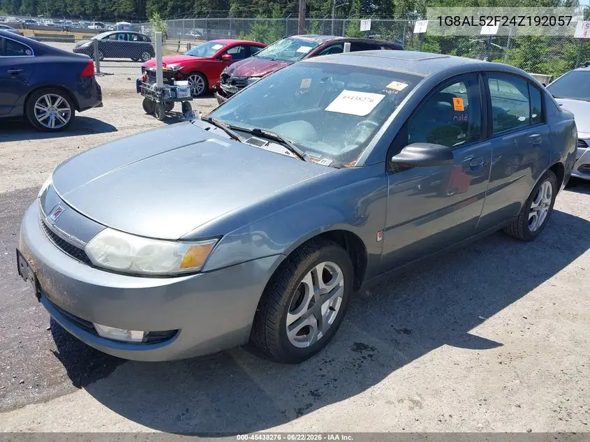2004 Saturn Ion Ion 3 VIN: 1G8AL52F24Z192057 Lot: 45438276