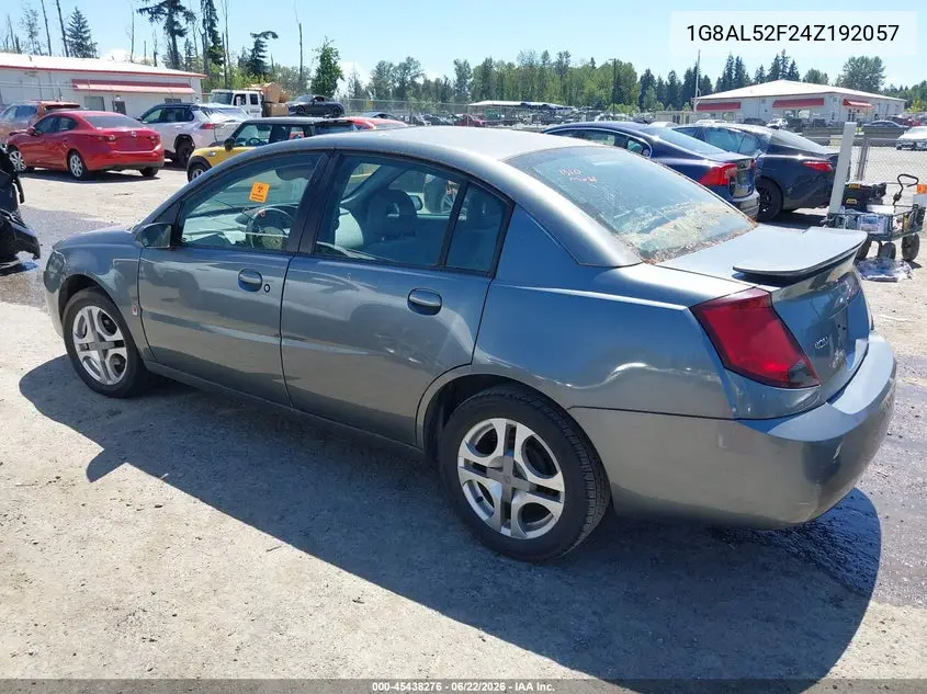 2004 Saturn Ion Ion 3 VIN: 1G8AL52F24Z192057 Lot: 45438276