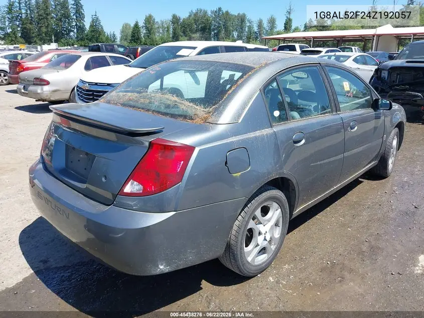 2004 Saturn Ion Ion 3 VIN: 1G8AL52F24Z192057 Lot: 45438276