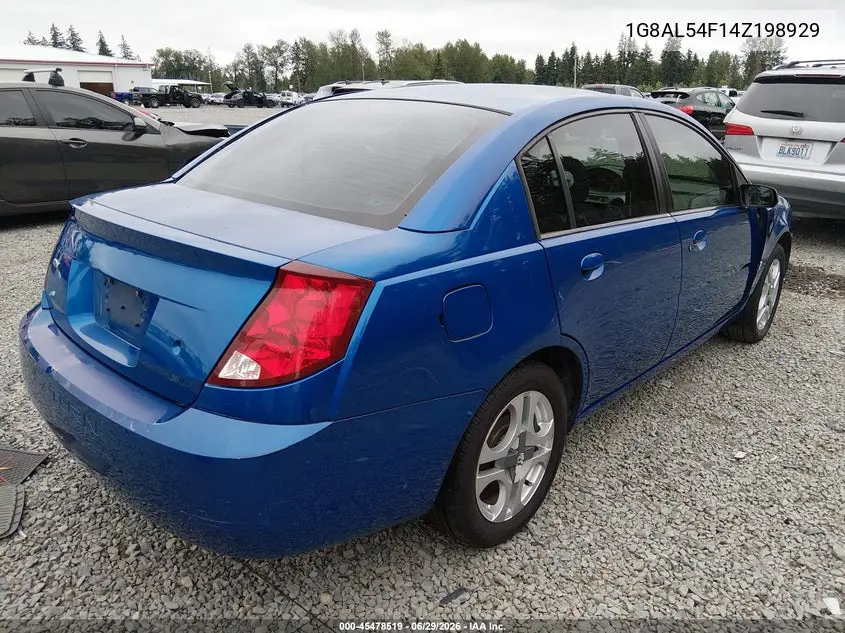 2004 Saturn Ion Ion 3 VIN: 1G8AL54F14Z198929 Lot: 45478519
