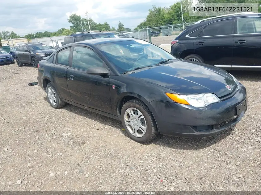 2004 Saturn Ion 3 VIN: 1G8AB12F64Z231521 Lot: 45479020