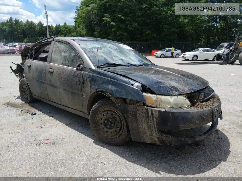 2004 Saturn Ion Ion 1 VIN: 1G8AG52F94Z100785 Lot: 45479053