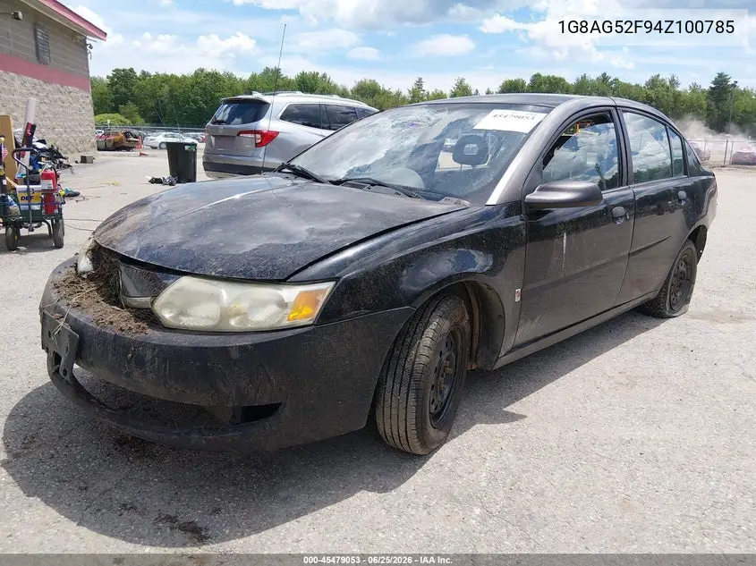 2004 Saturn Ion Ion 1 VIN: 1G8AG52F94Z100785 Lot: 45479053