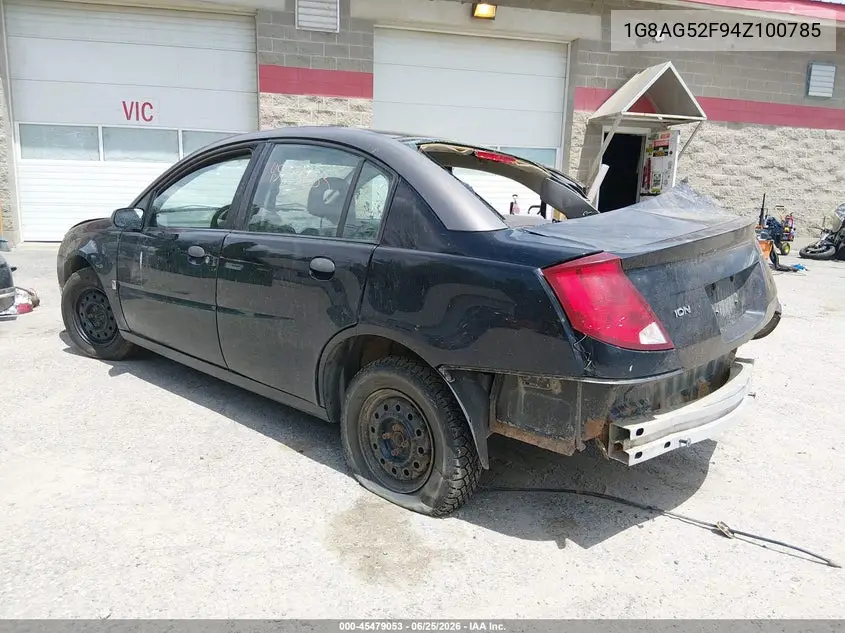 2004 Saturn Ion Ion 1 VIN: 1G8AG52F94Z100785 Lot: 45479053