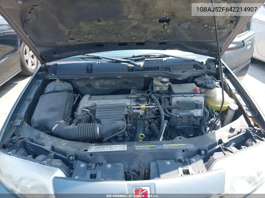 2004 Saturn Ion Ion 2 VIN: 1G8AJ52F64Z214907 Lot: 45589004