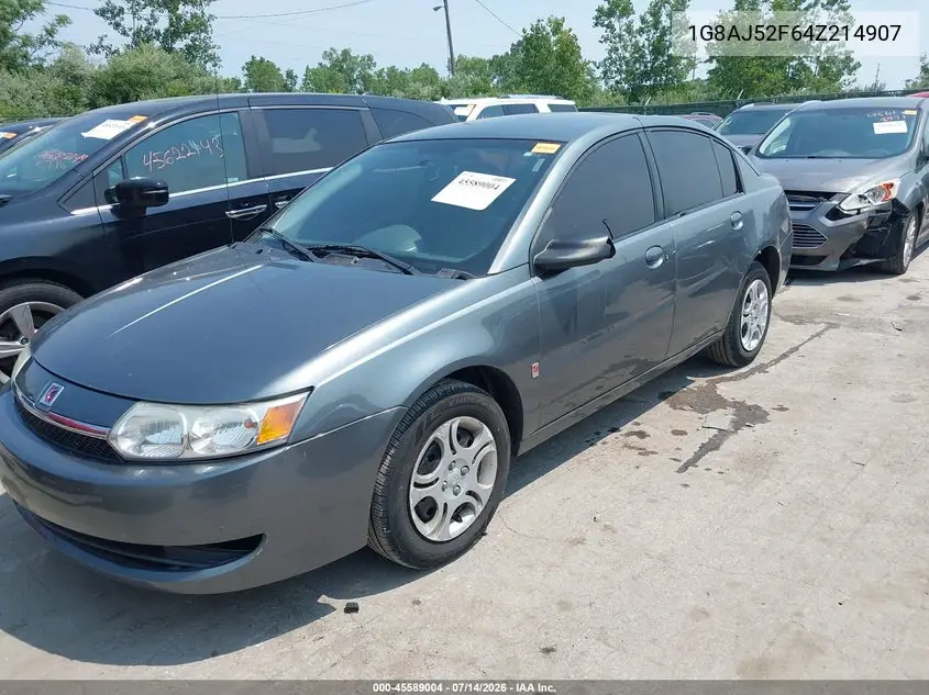 2004 Saturn Ion Ion 2 VIN: 1G8AJ52F64Z214907 Lot: 45589004