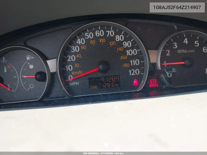 2004 Saturn Ion Ion 2 VIN: 1G8AJ52F64Z214907 Lot: 45589004