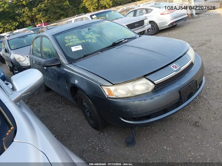 2004 Saturn Ion Ion 2 VIN: 1G8AJ54F04Z207528 Lot: 45620449