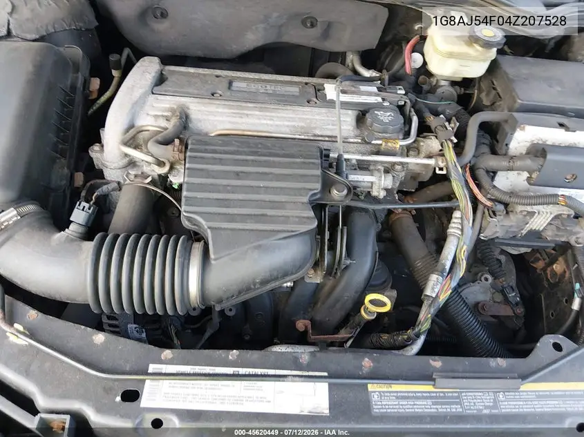 2004 Saturn Ion Ion 2 VIN: 1G8AJ54F04Z207528 Lot: 45620449