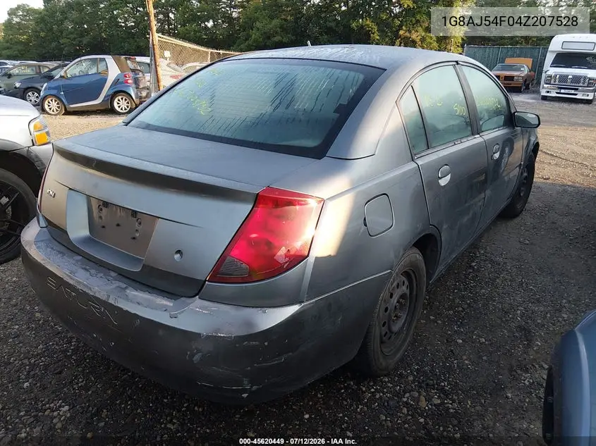 2004 Saturn Ion Ion 2 VIN: 1G8AJ54F04Z207528 Lot: 45620449