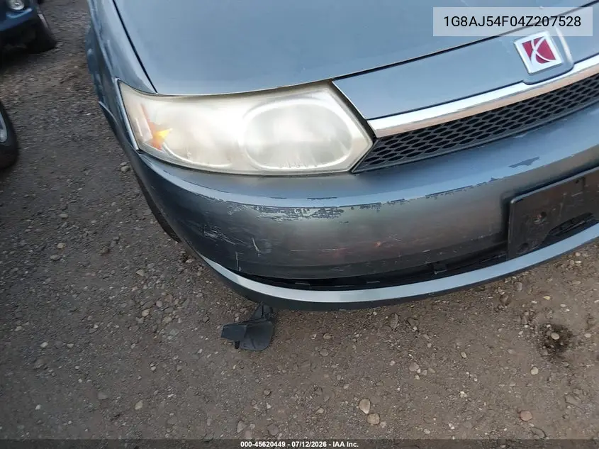 2004 Saturn Ion Ion 2 VIN: 1G8AJ54F04Z207528 Lot: 45620449