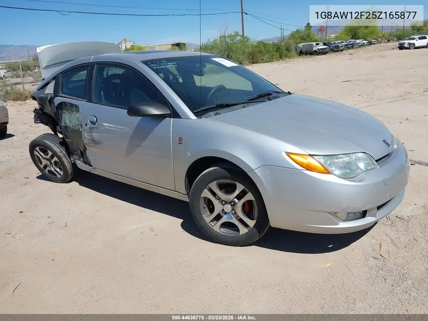 2005 Saturn Ion 3 VIN: 1G8AW12F25Z165877 Lot: 44636775