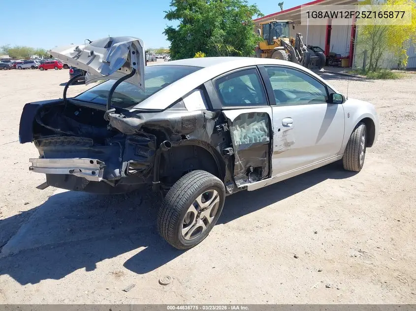 2005 Saturn Ion 3 VIN: 1G8AW12F25Z165877 Lot: 44636775