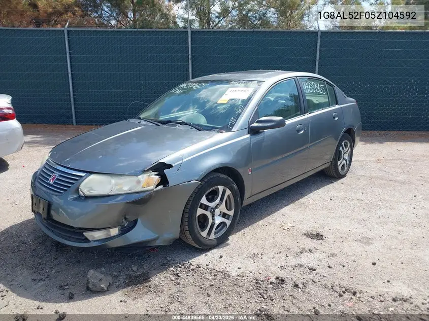 2005 Saturn Ion 3 VIN: 1G8AL52F05Z104592 Lot: 44839565