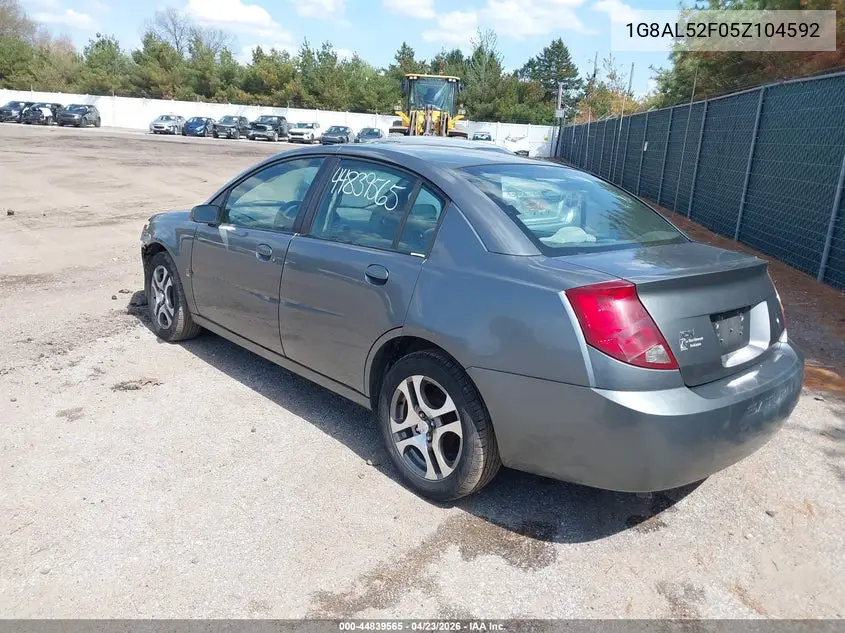 2005 Saturn Ion 3 VIN: 1G8AL52F05Z104592 Lot: 44839565