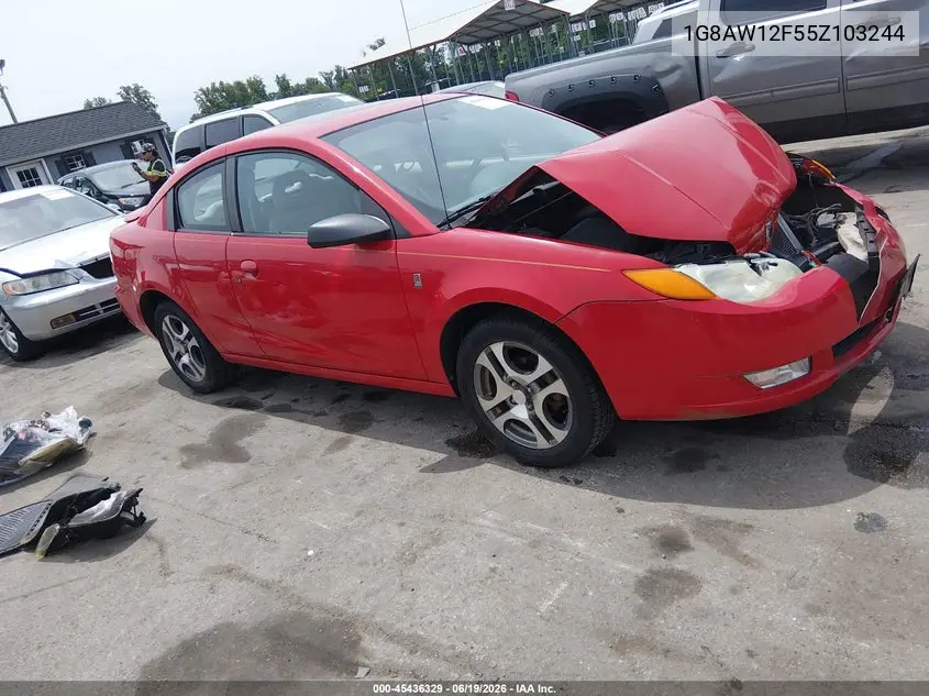 2005 Saturn Ion 3 VIN: 1G8AW12F55Z103244 Lot: 45436329