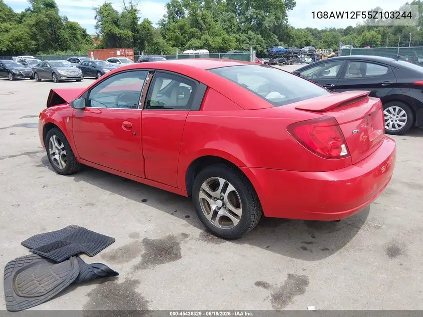 2005 Saturn Ion 3 VIN: 1G8AW12F55Z103244 Lot: 45436329