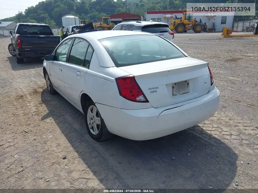 2005 Saturn Ion 2 VIN: 1G8AJ52F05Z135394 Lot: 45622044