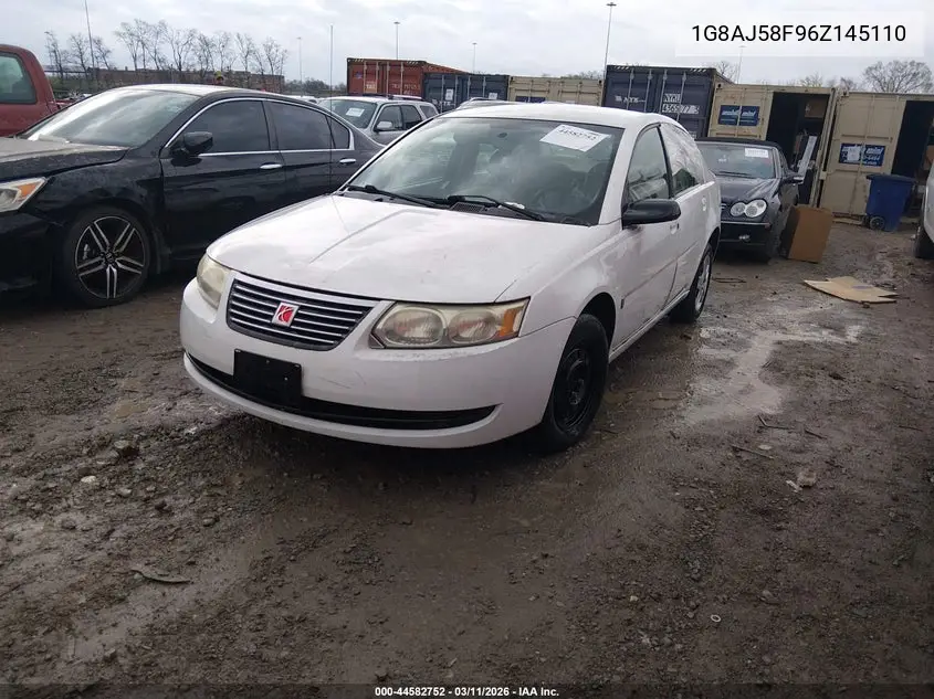 2006 Saturn Ion 2 VIN: 1G8AJ58F96Z145110 Lot: 44582752