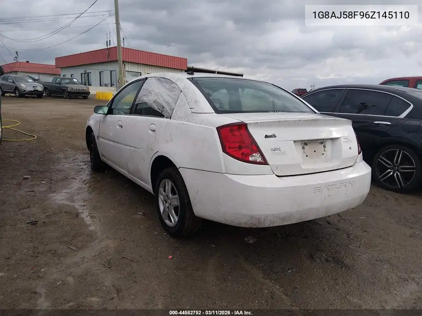 2006 Saturn Ion 2 VIN: 1G8AJ58F96Z145110 Lot: 44582752
