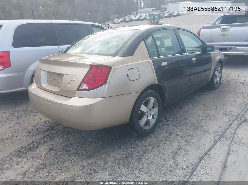 2006 Saturn Ion 3 VIN: 1G8AL55B86Z117195 Lot: 44704442