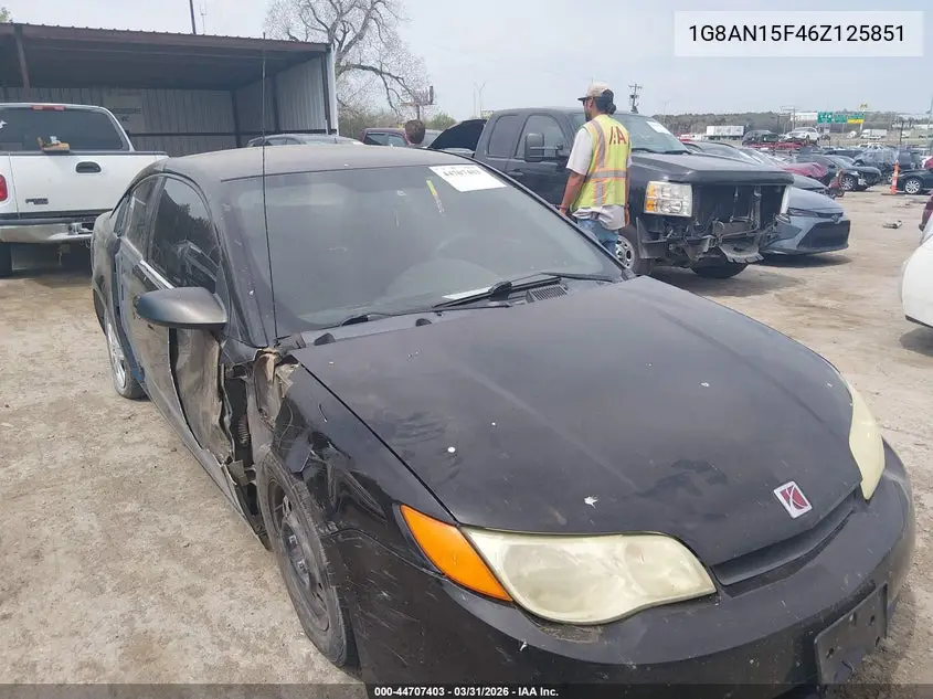 2006 Saturn Ion 2 VIN: 1G8AN15F46Z125851 Lot: 44707403