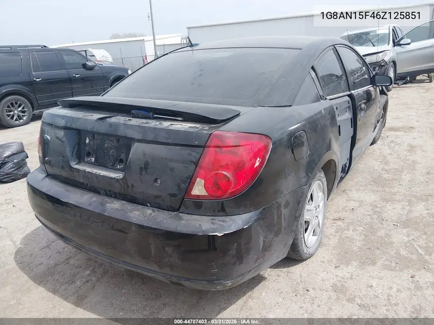 2006 Saturn Ion 2 VIN: 1G8AN15F46Z125851 Lot: 44707403