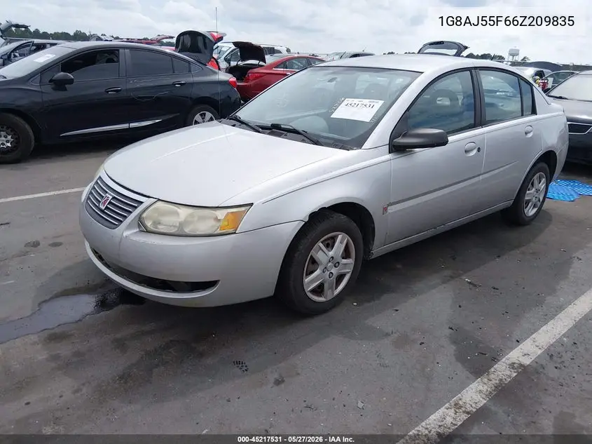 2006 Saturn Ion 2 VIN: 1G8AJ55F66Z209835 Lot: 45217531
