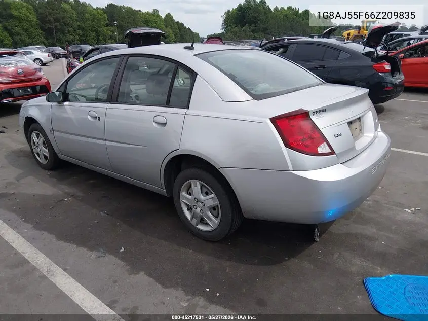 2006 Saturn Ion 2 VIN: 1G8AJ55F66Z209835 Lot: 45217531