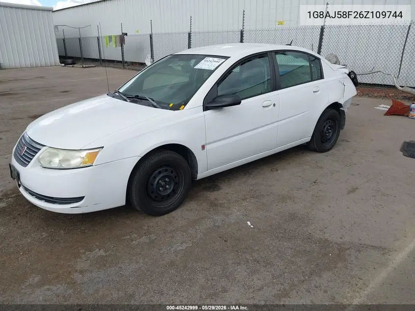2006 Saturn Ion 2 VIN: 1G8AJ58F26Z109744 Lot: 45242999