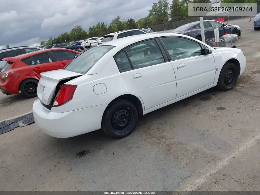 2006 Saturn Ion 2 VIN: 1G8AJ58F26Z109744 Lot: 45242999