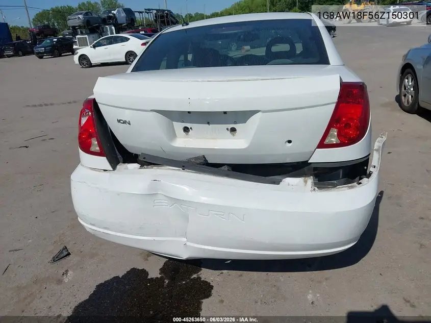 2006 Saturn Ion 3 VIN: 1G8AW18F56Z150301 Lot: 45263650