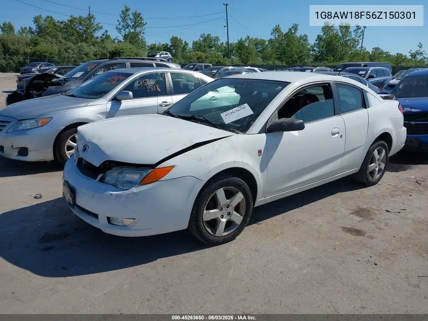 2006 Saturn Ion 3 VIN: 1G8AW18F56Z150301 Lot: 45263650