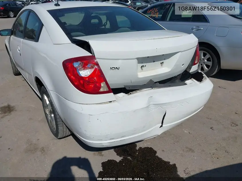 2006 Saturn Ion 3 VIN: 1G8AW18F56Z150301 Lot: 45263650
