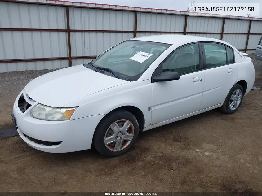 2006 Saturn Ion 2 VIN: 1G8AJ55F16Z172158 Lot: 45298109