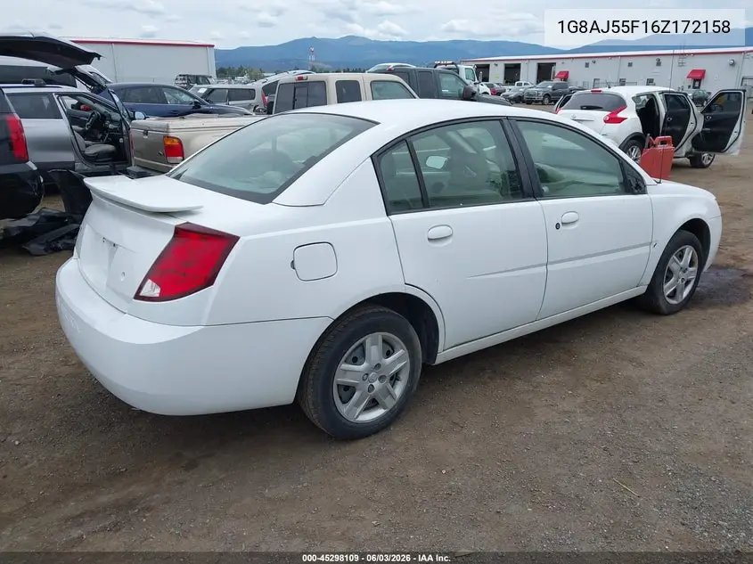 2006 Saturn Ion 2 VIN: 1G8AJ55F16Z172158 Lot: 45298109