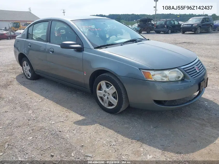 2006 Saturn Ion 2 VIN: 1G8AJ55F96Z142437 Lot: 45643260