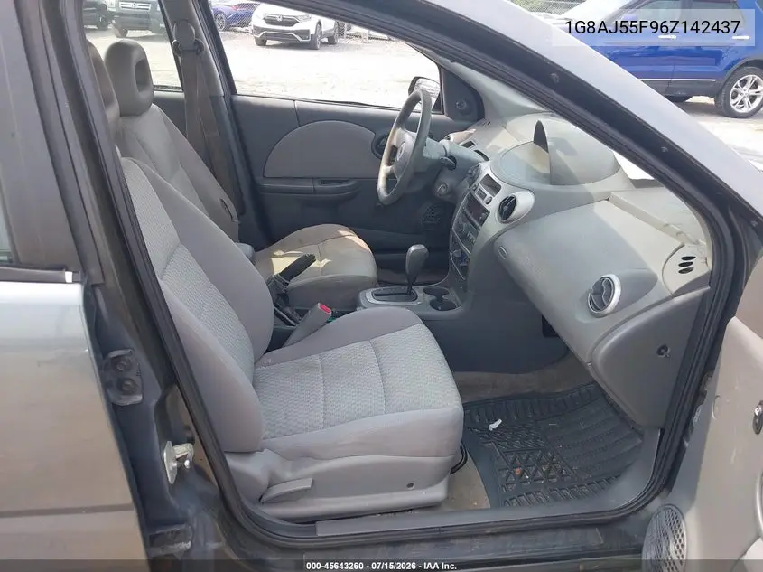 2006 Saturn Ion 2 VIN: 1G8AJ55F96Z142437 Lot: 45643260