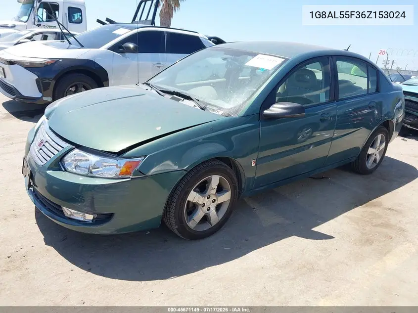 2006 Saturn Ion 3 VIN: 1G8AL55F36Z153024 Lot: 45671149