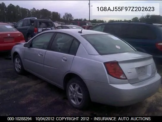 2007 Saturn Ion Level 2 VIN: 1G8AJ55F97Z202623 Lot: 10288294