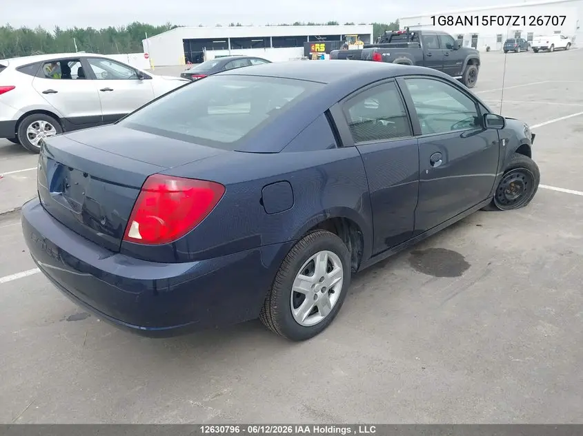 2007 Saturn Ion Level 2 VIN: 1G8AN15F07Z126707 Lot: 12630796