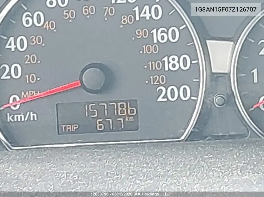 2007 Saturn Ion Level 2 VIN: 1G8AN15F07Z126707 Lot: 12630796